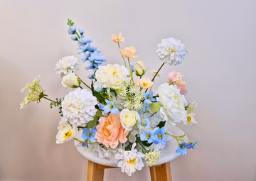 Santorini Arrangement (white, peach & blue)