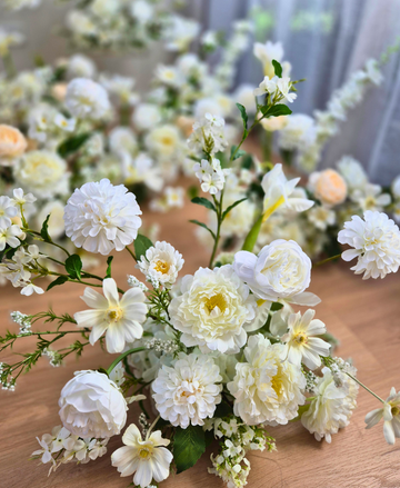 Seoul Arrangement (white / neutral garden florals)