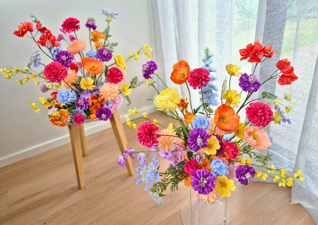 Mexico Arrangement (bright cheery whimsical wildflowers)