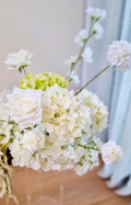 Oslo Arrangement textured whites with pops of green