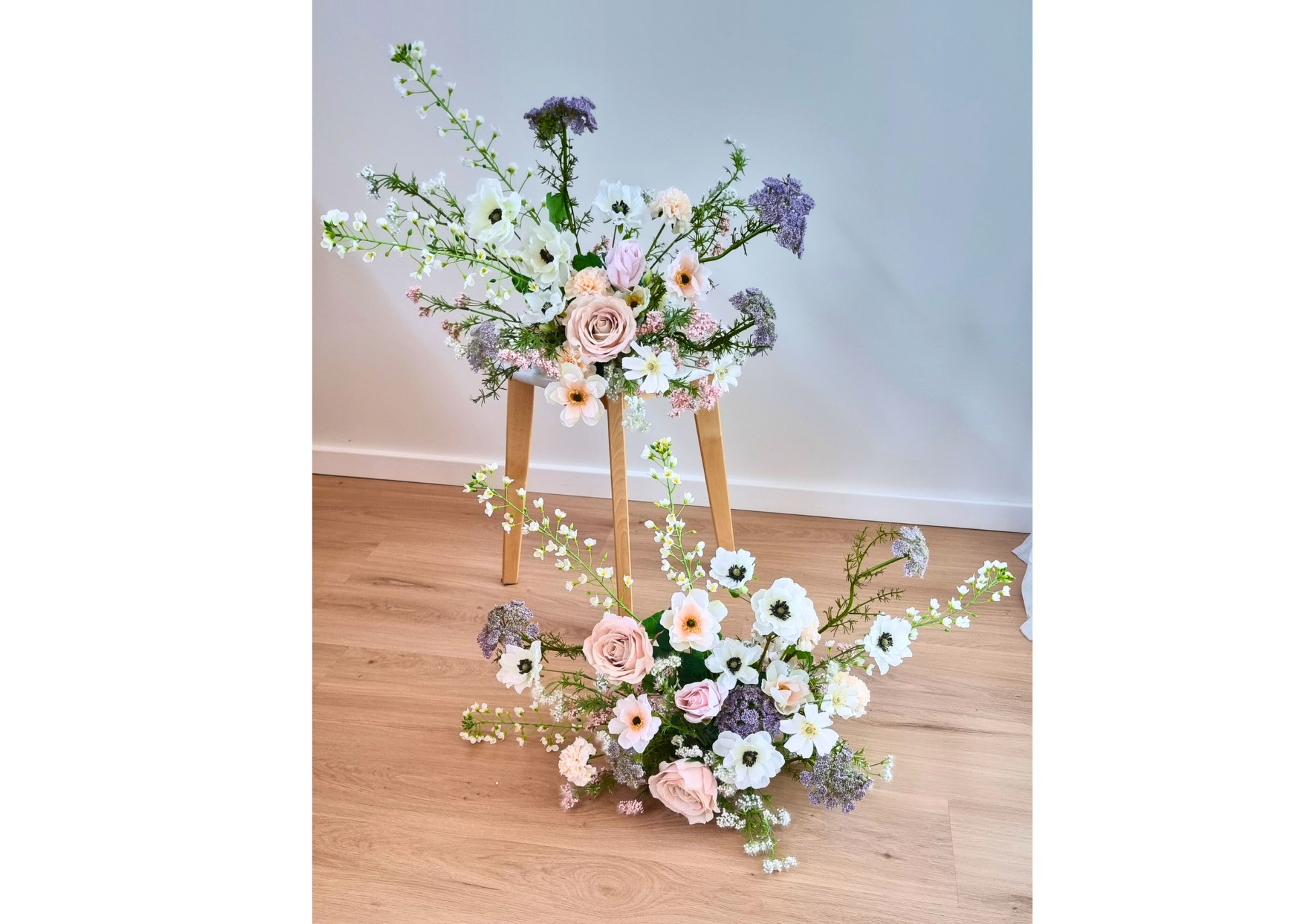 Pastel artificial silk floral arrangements  for every occasion